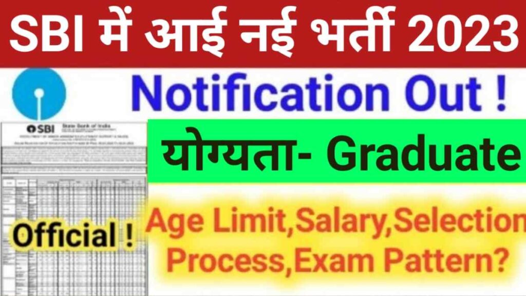 SBI Clerk 2023 Notification