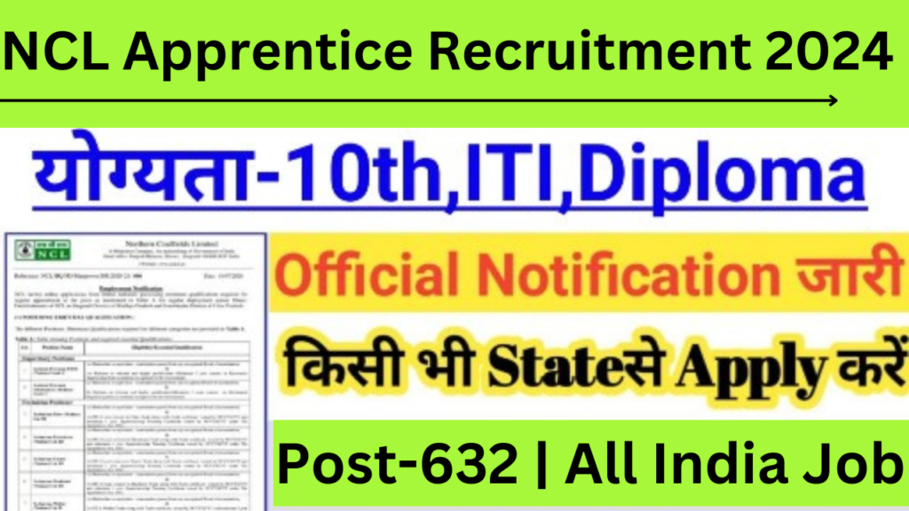 NLC Apprentice Recruitment 2024 Notification for 632 Post