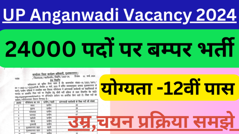 UP Anganwadi Bharti 2024