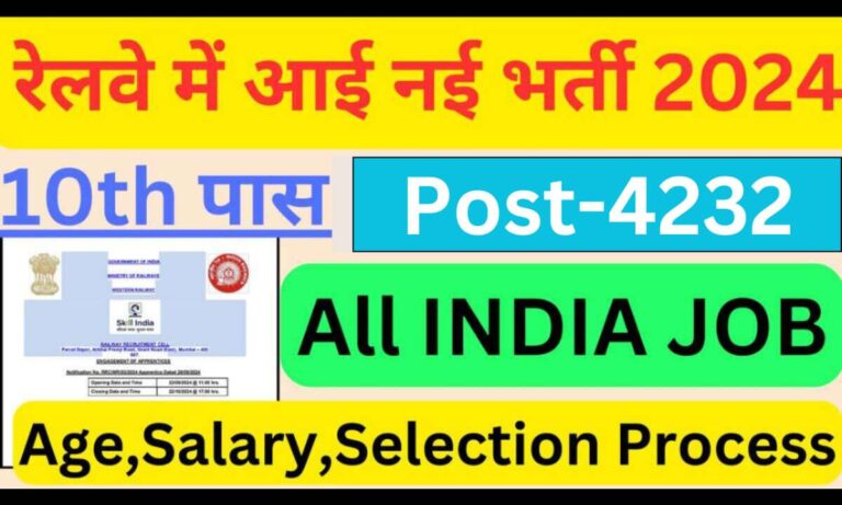 RRC SCR Apprentice Recruitment 2024