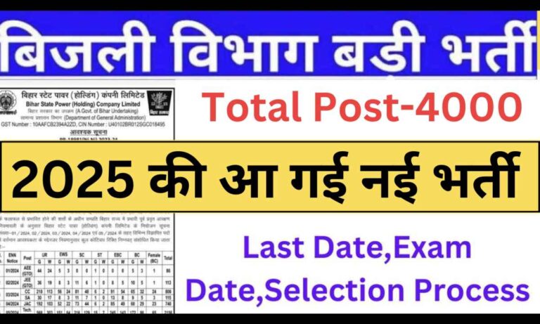 Bihar Bijli Vibhag New Vacancy 2025