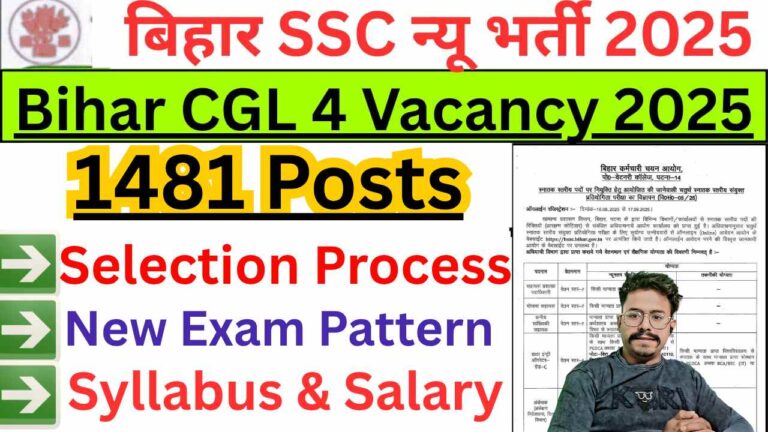 Bihar CGL 4 Syllabus 2025