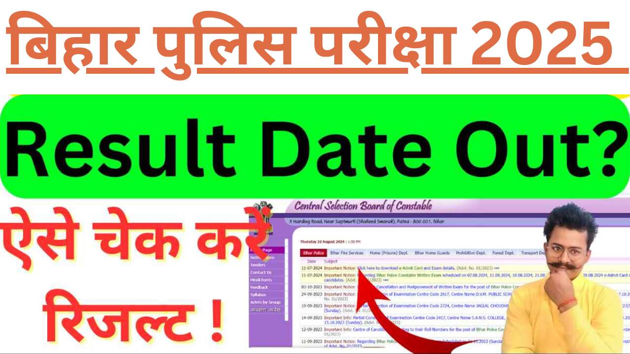 Bihar Police Constable Result 2025