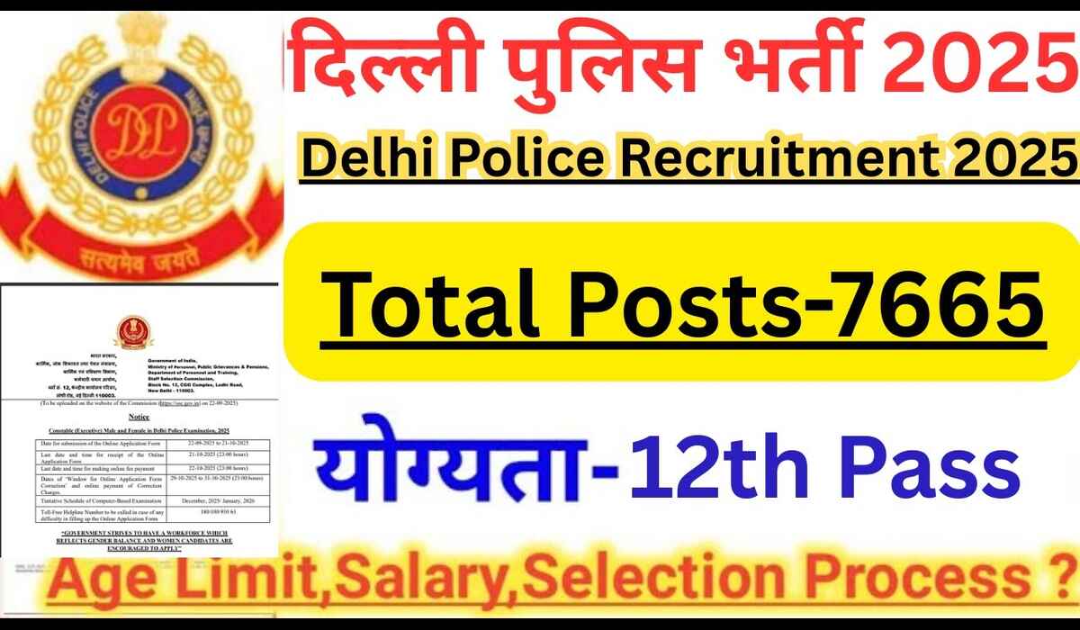Delhi Police Constable Vacancy 2025